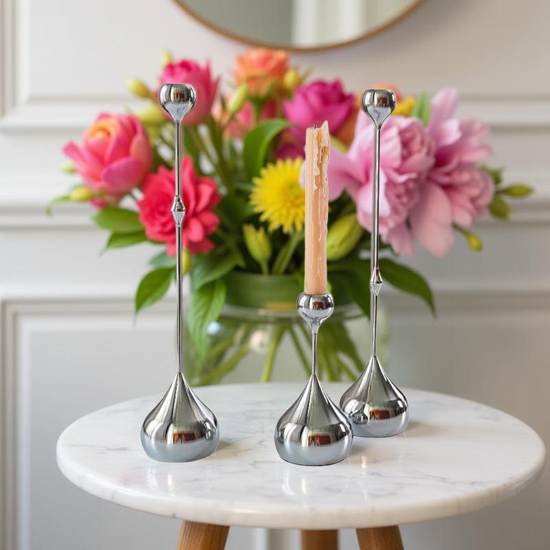 LUXE - Ljustakar i metall – 3-pack | Elegant design i silver, guld och krom