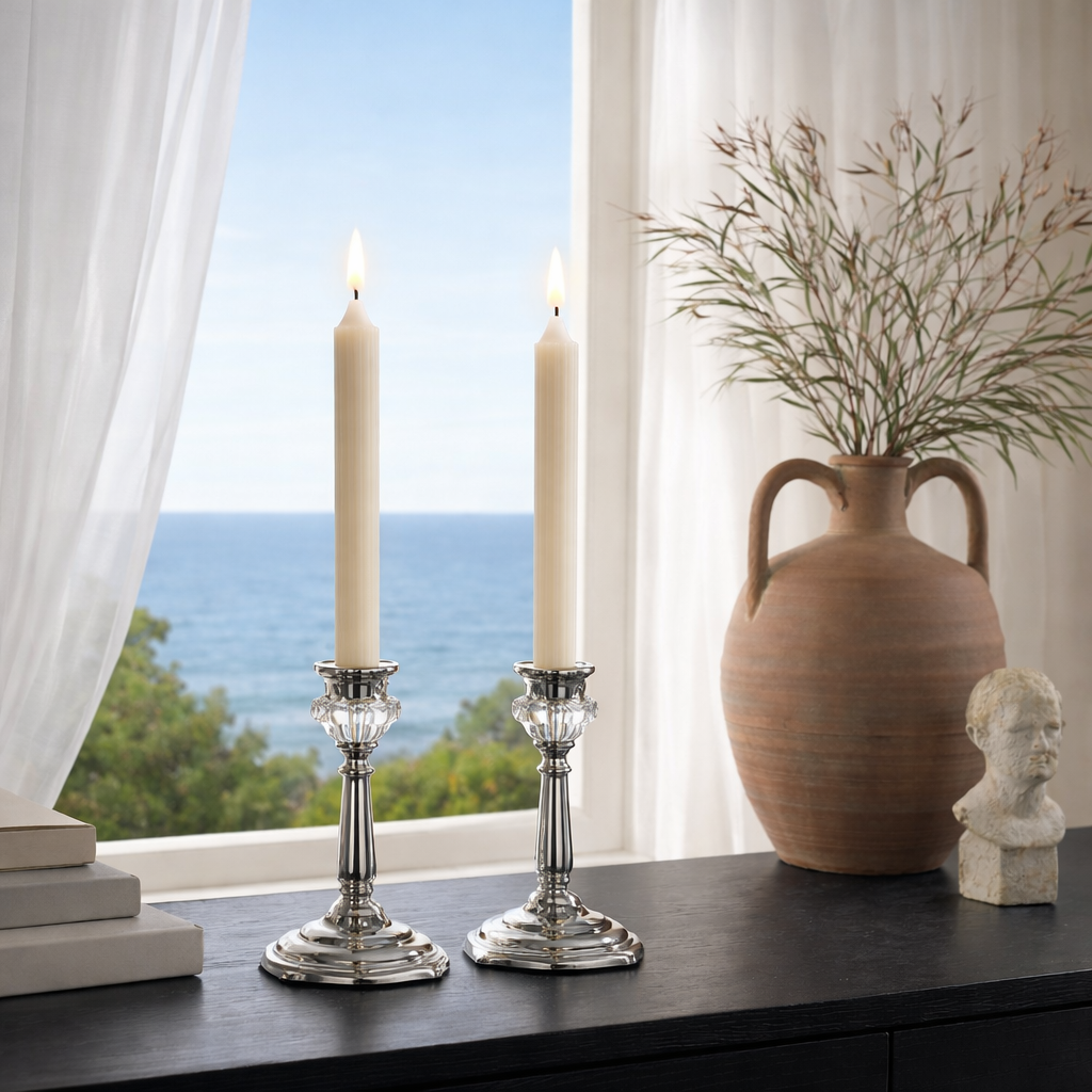 CELISTEA LUMIÈRE - LED kronljus med fjärrkontroll – 6-pack batteridrivna flamlösa stearinljus med realistisk låga