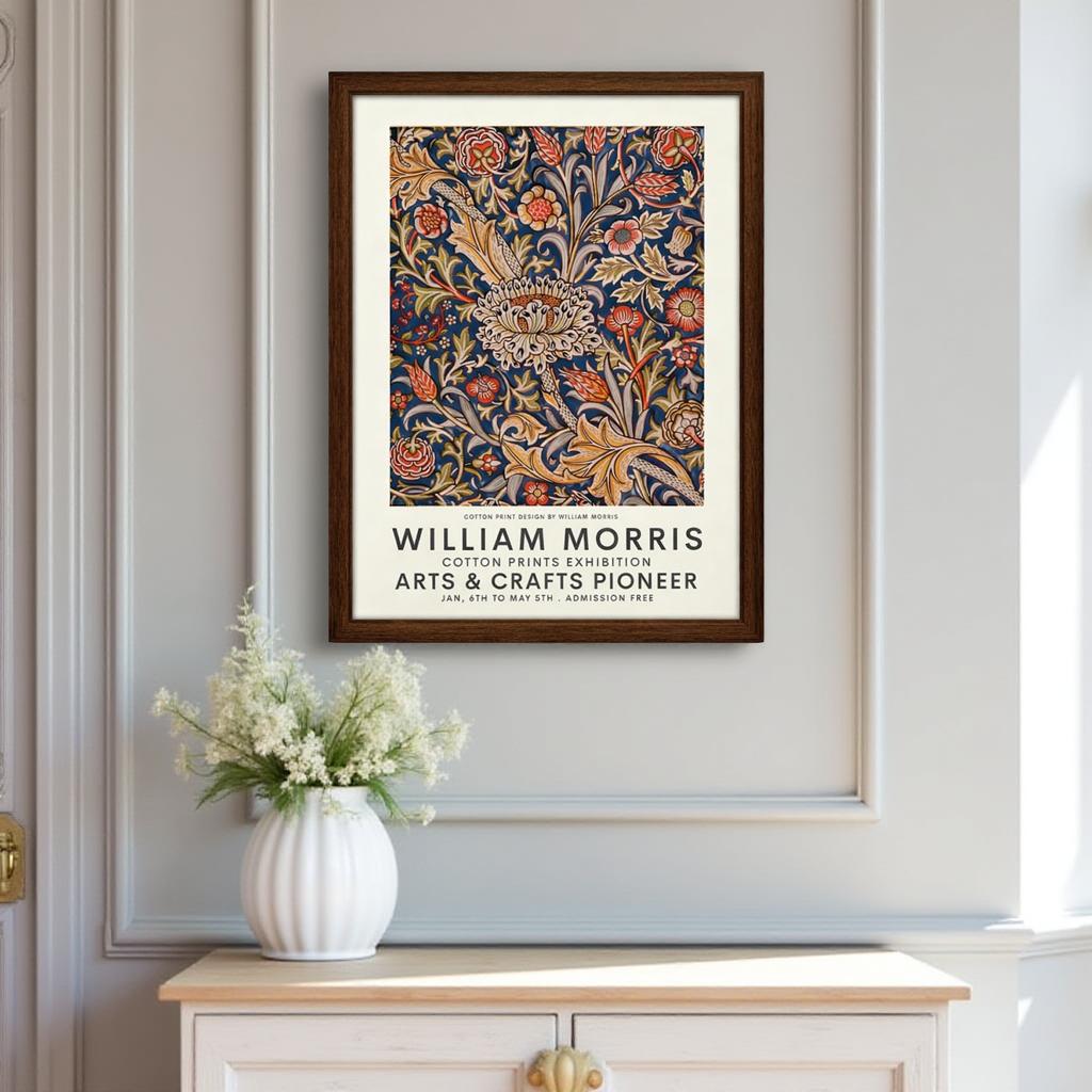 MORRIS BOTANICA - Botanisk blomsterposter – William Morris inspirerad väggkonst