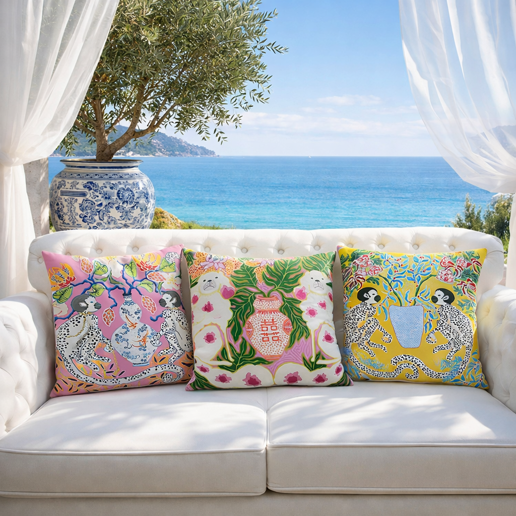 WILD GARDEN COLLECTION - Dekorativa kuddfodral med unika motiv – 45x45 & 50x50 cm