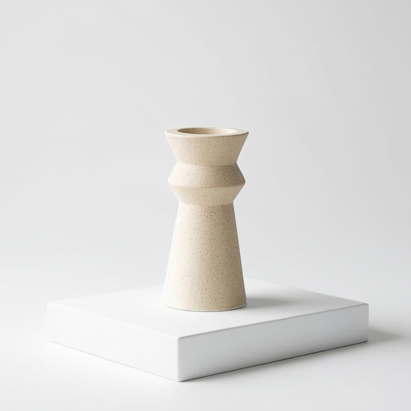 NORDSAND - Keramisk ljusstake i nordisk design – säljes styckvis