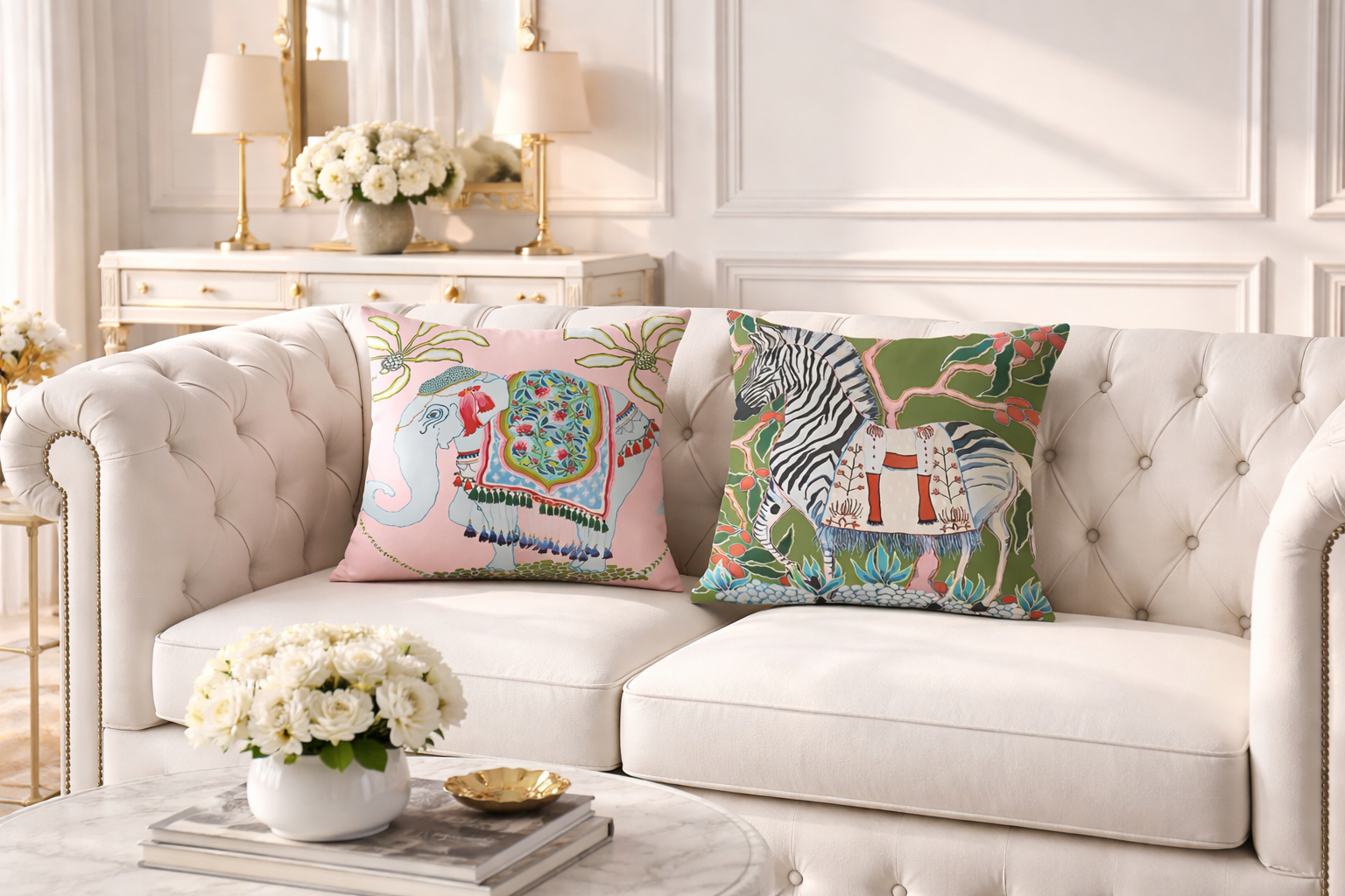 WILD GARDEN COLLECTION - Dekorativa kuddfodral med unika motiv – 45x45 & 50x50 cm