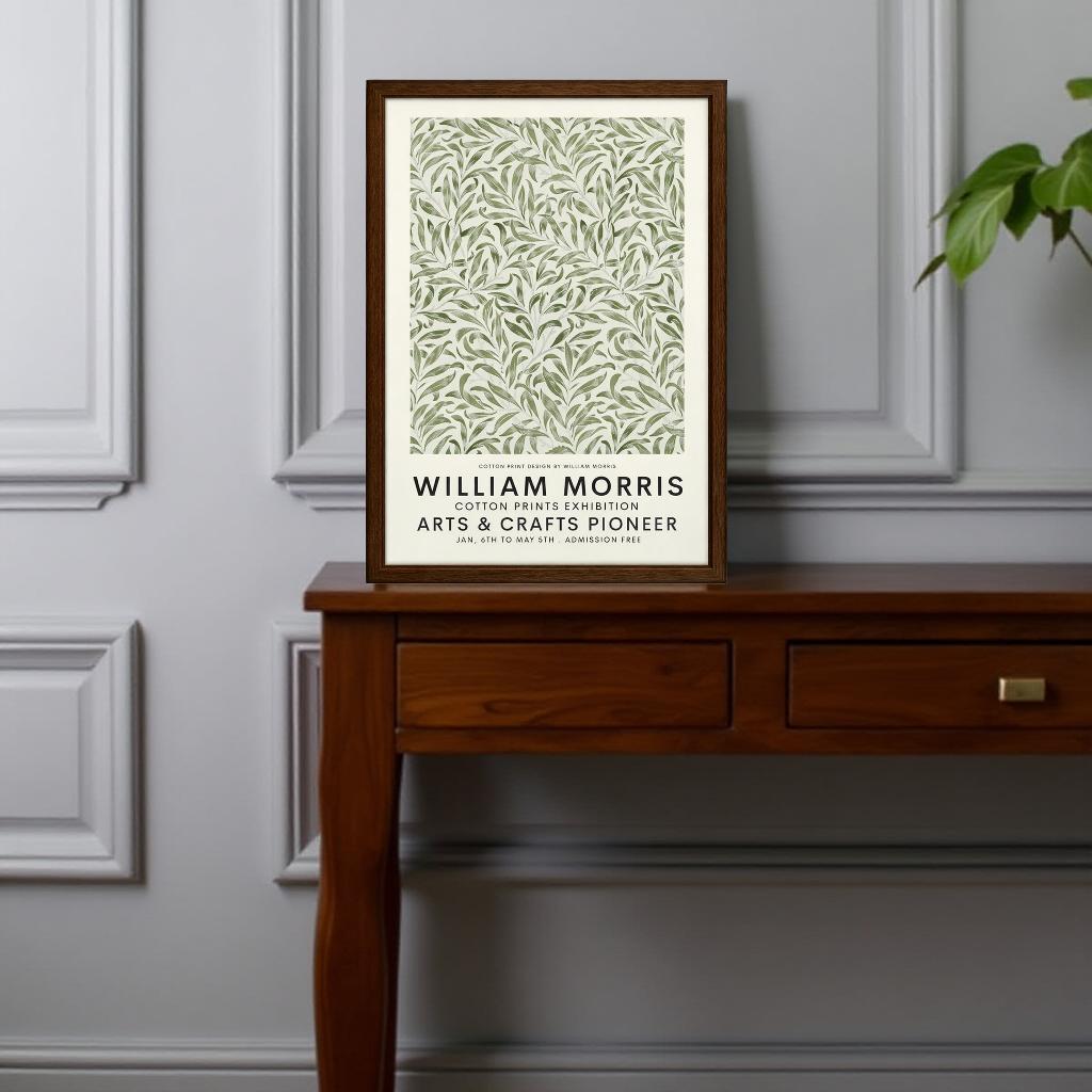 MORRIS BOTANICA - Botanisk blomsterposter – William Morris inspirerad väggkonst