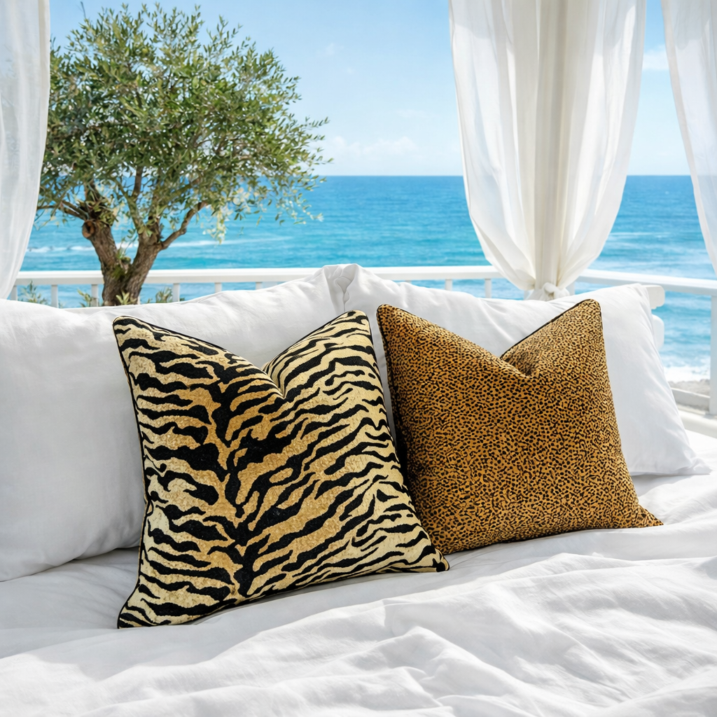 WILD ELEGANCE- Djurmönstrat Prydnadsfodral för Soffa & Säng