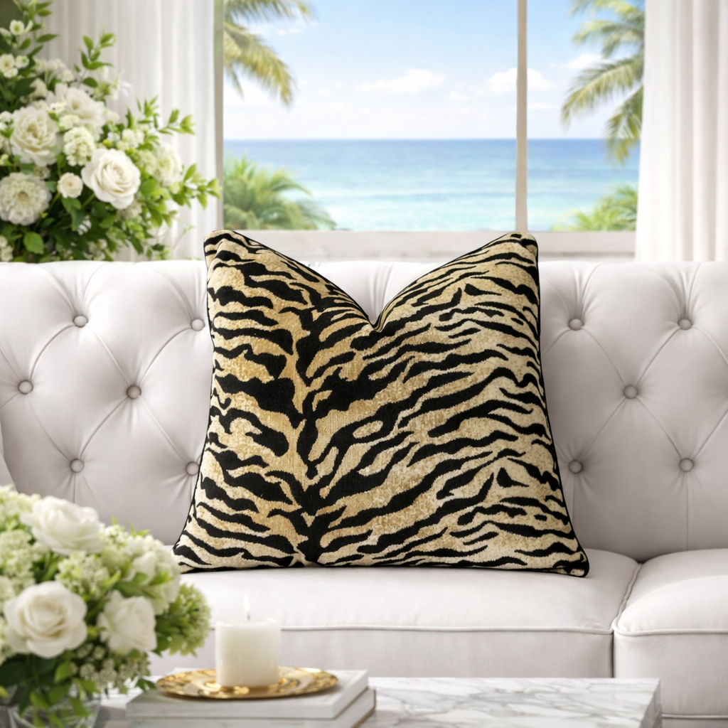 WILD ELEGANCE- Djurmönstrat Prydnadsfodral för Soffa & Säng